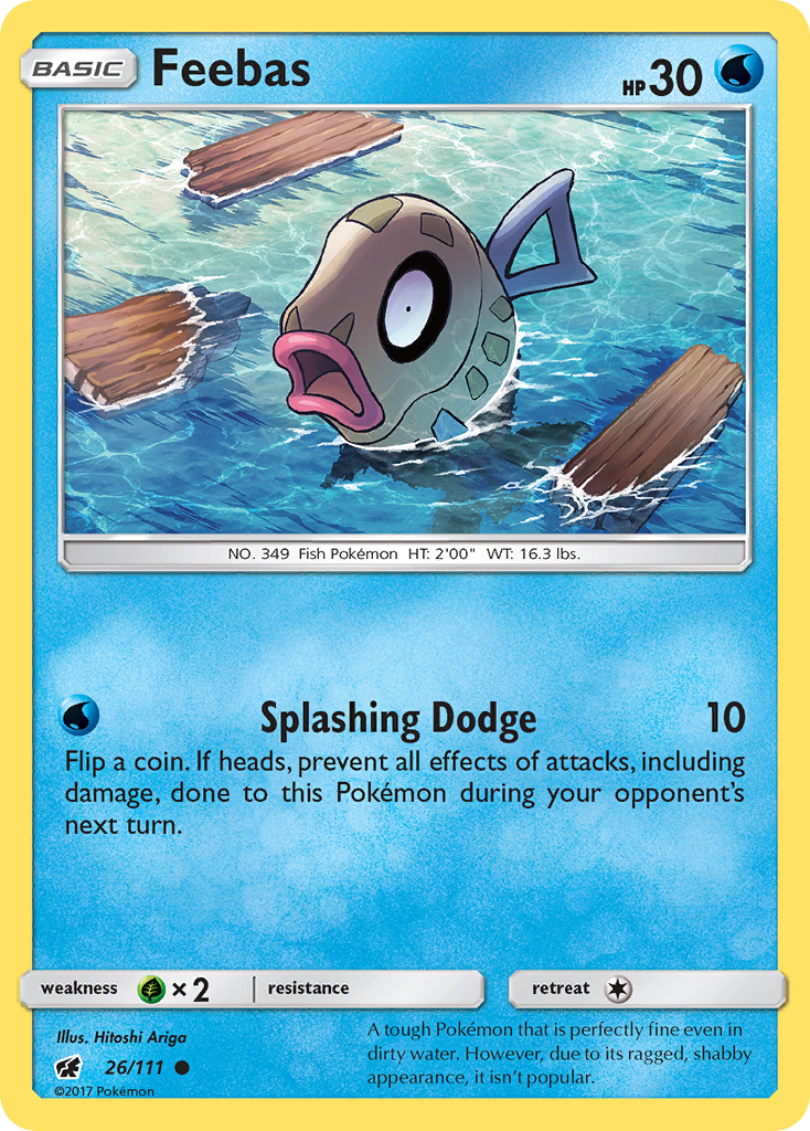 Feebas (26/111) - Crimson Invasion Pokémon Card