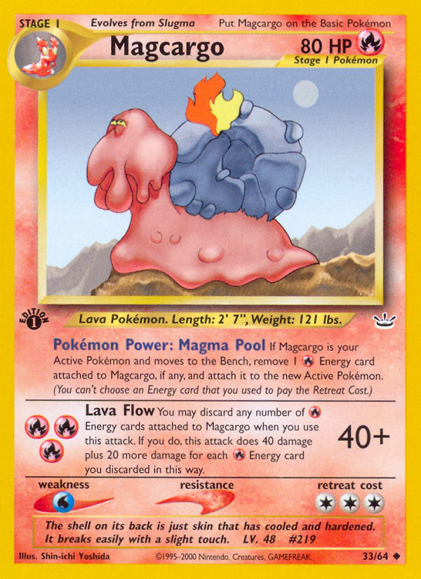 Slugma Pokémon Card