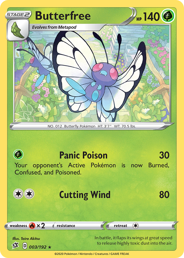 Butterfree (3/192) - Rebel Clash Pokémon Card