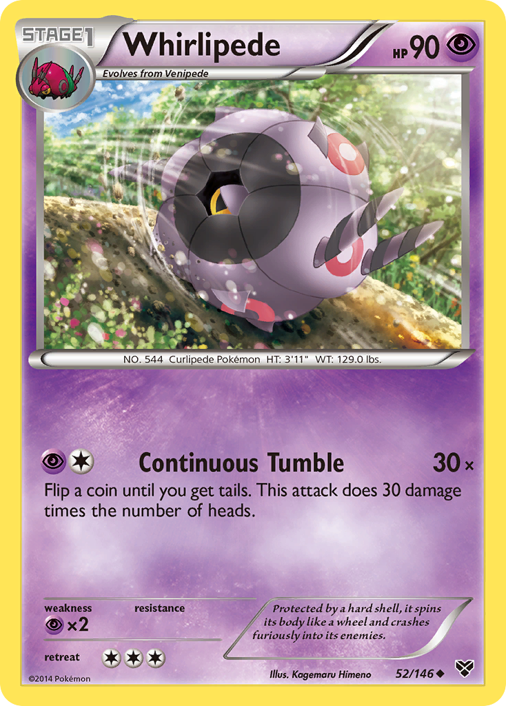 Whirlipede (52/146) - XY Pokémon Card