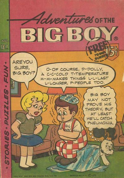 Adventures of Big Boy #182 Comic