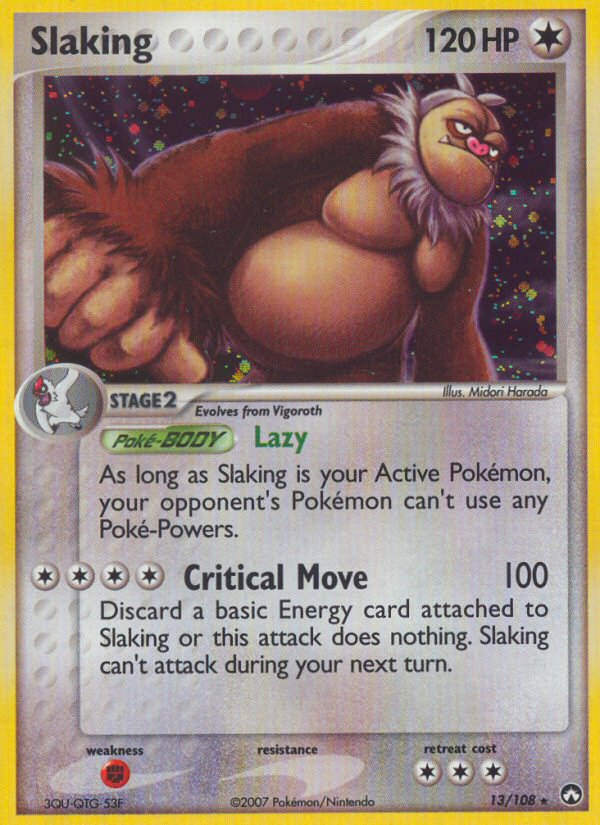 Slaking (13/108) - Power Keepers Pokémon Card