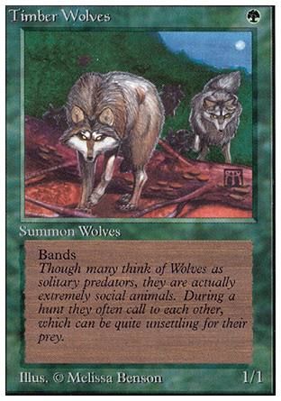 Timber Wolves (Unlimited) Trading Card