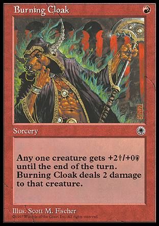 Burning Cloak (Portal) Trading Card