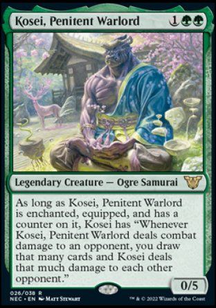 Kosei, Penitent Warlord (Kamigawa Neon Dynasty Commander Decks) Trading Card