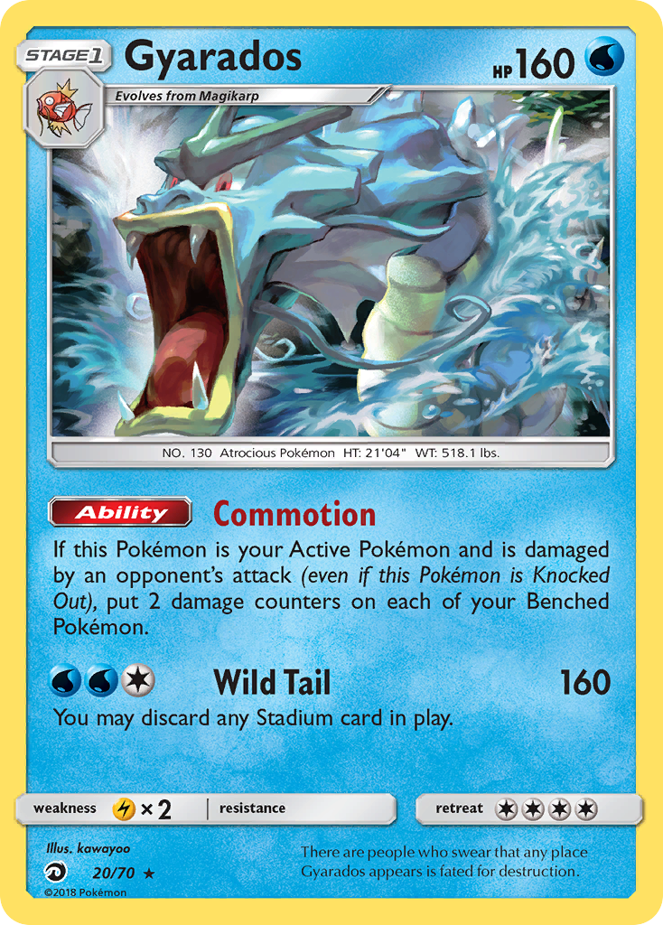 Gyarados (20/70) - Dragon Majesty Pokémon Card