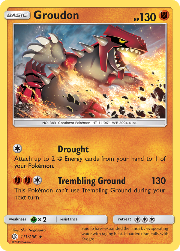 Groudon (113/236) - Cosmic Eclipse