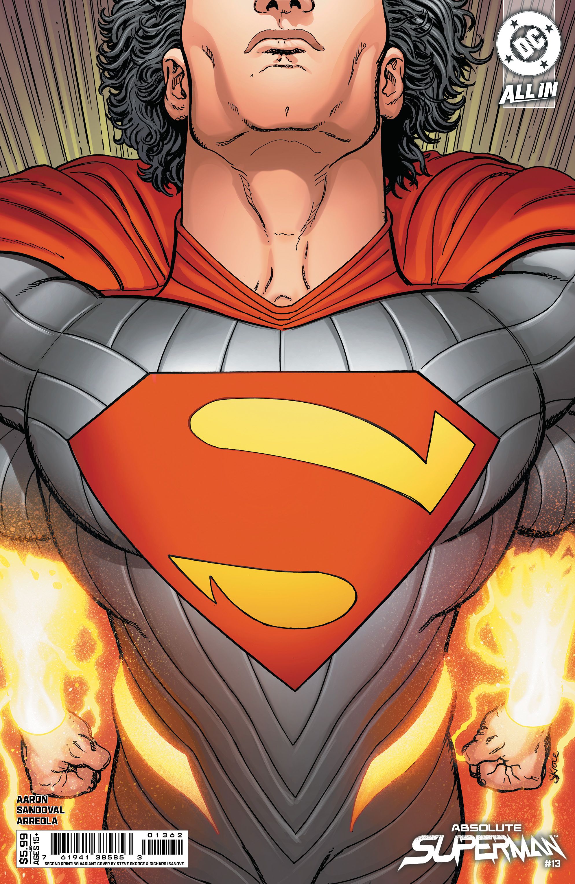 Absolute Superman #13 (Second Printing Cvr B Steve Skroce Card Stock Variant) Comic