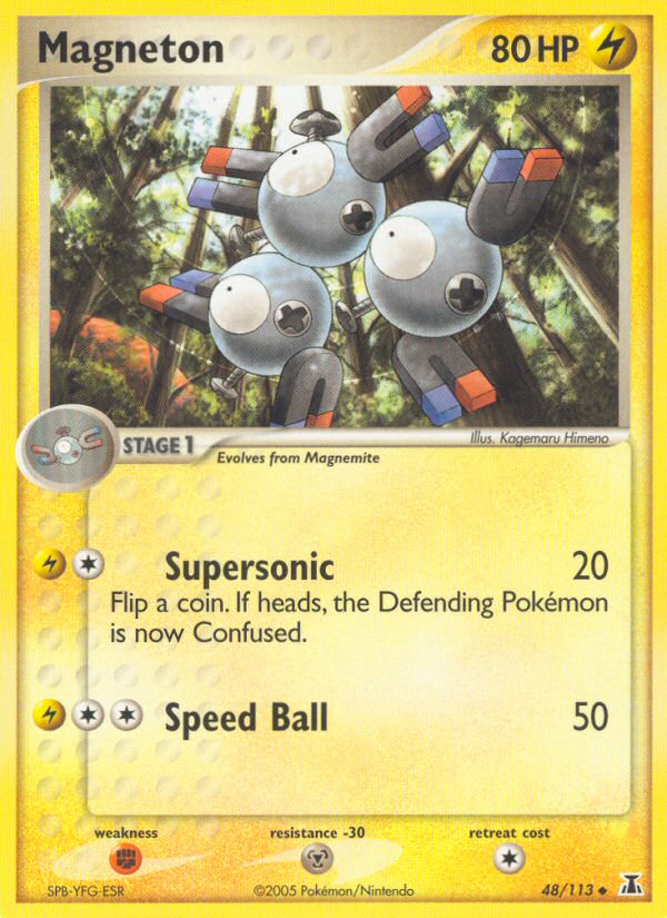 Magneton (48/113) - Delta Species Pokémon Card