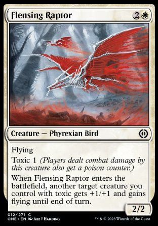 Flensing Raptor (Phyrexia: All Will Be One) Trading Card