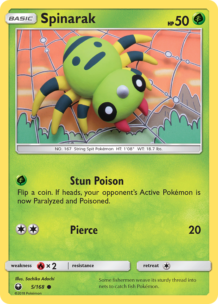 Spinarak (5/168) - Celestial Storm Pokémon Card