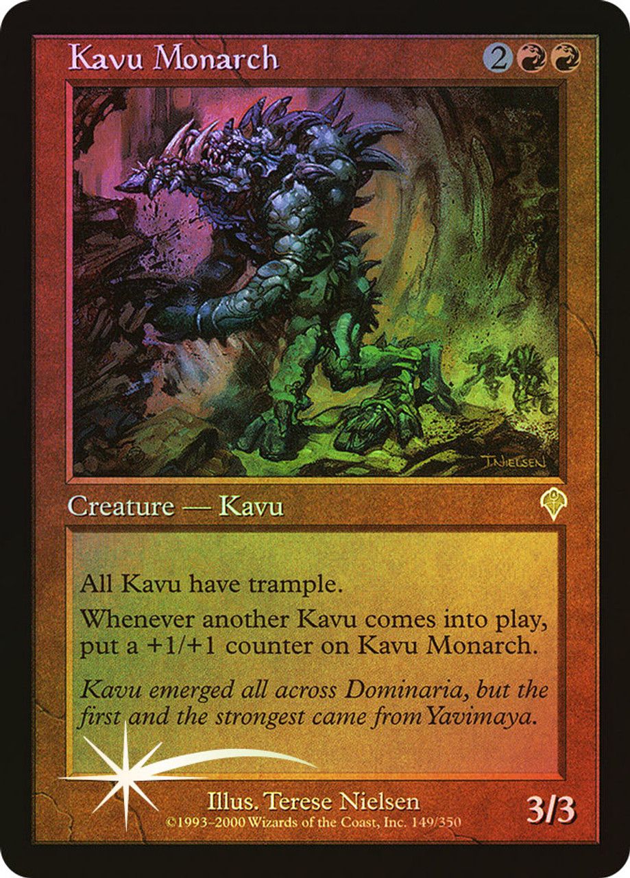 Kavu Monarch (Invasion - Foil) Trading Card