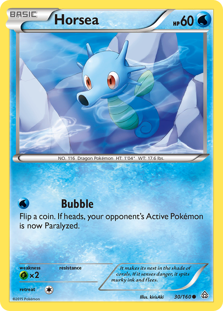 Horsea (30/160) - Primal Clash Pokémon Card