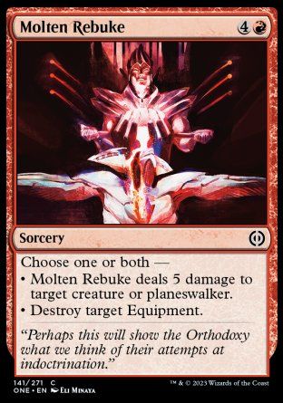 Molten Rebuke (Phyrexia: All Will Be One) Trading Card