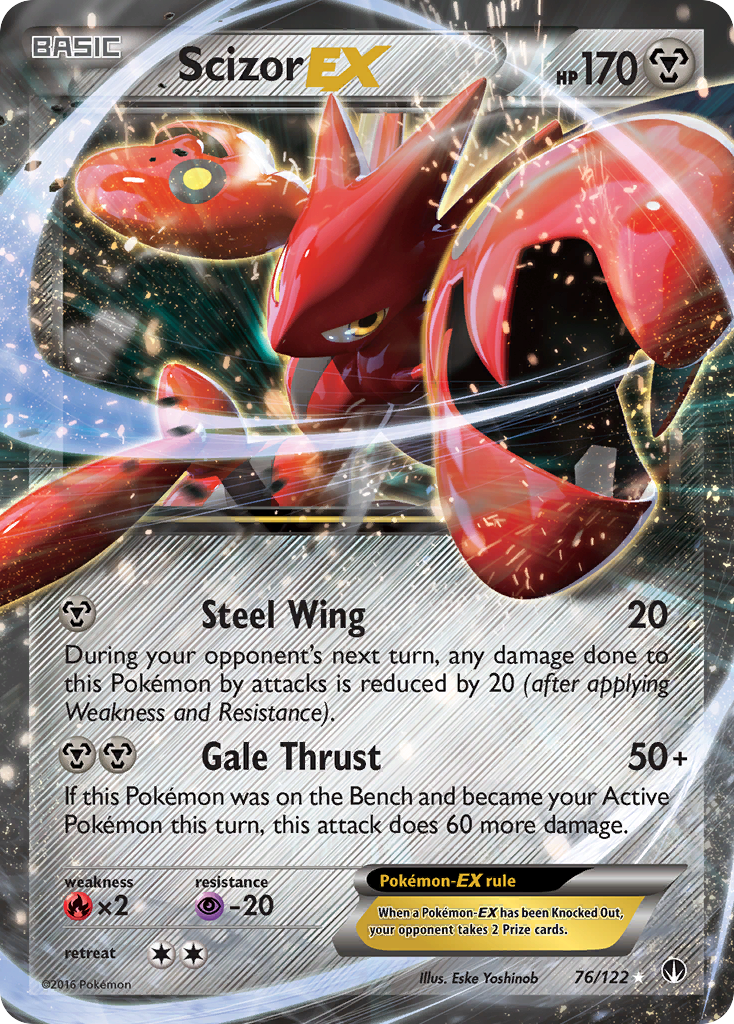 Scizor EX (76/122) - BREAKpoint Pokémon Card