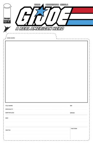 G.I. Joe: A Real American Hero #325 (Cvr F Blank Sketch File Card Variant)