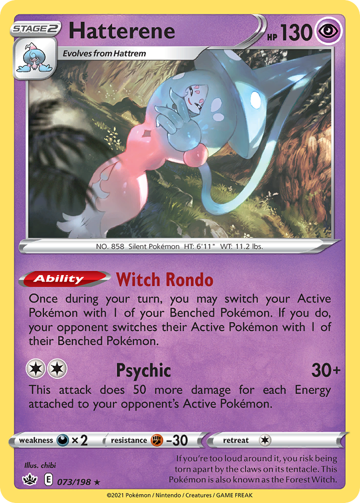 Hatterene (73/198) - Chilling Reign Pokémon Card