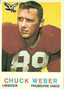 Chuck Weber 1959 Topps #94 Sports Card