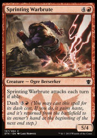 Sprinting Warbrute (Dragons of Tarkir) Trading Card