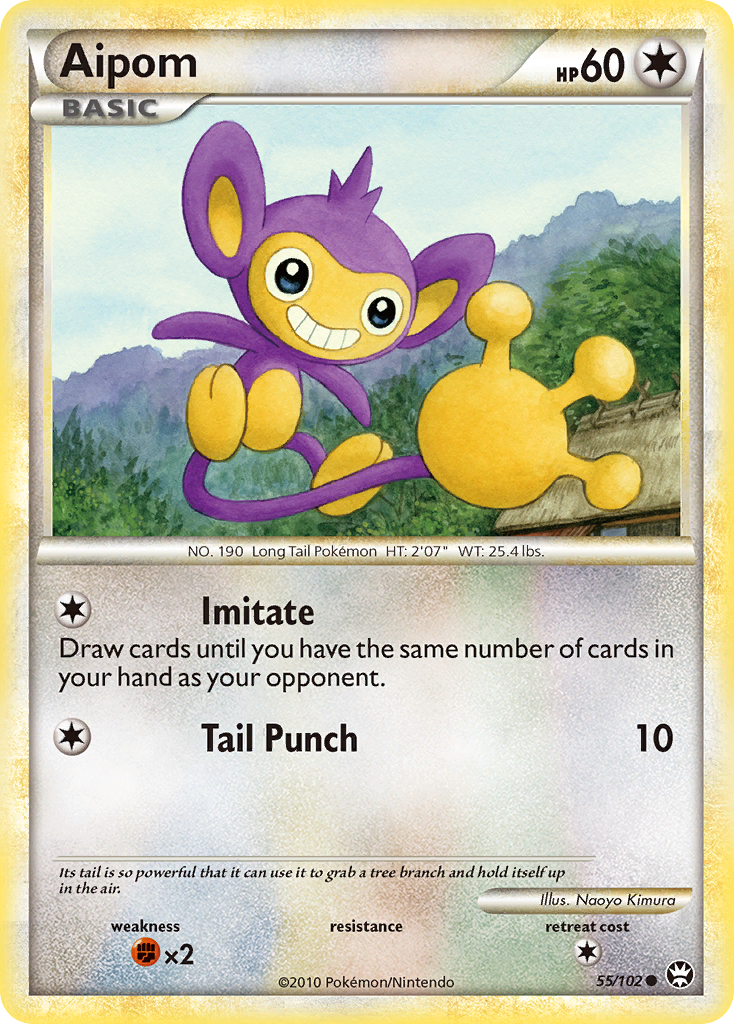 Aipom (55/102) - HS—Triumphant Pokémon Card