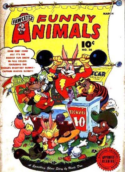 Fawcett's Funny Animals #36 Comic