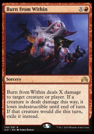 Burn from Within (Shadows over Innistrad) Trading Card