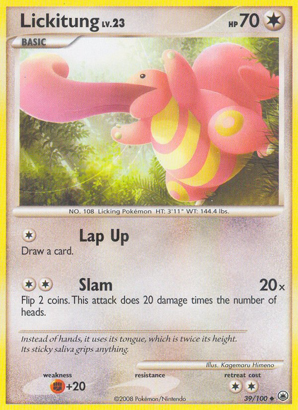 Lickitung (39/100) - Majestic Dawn Pokémon Card