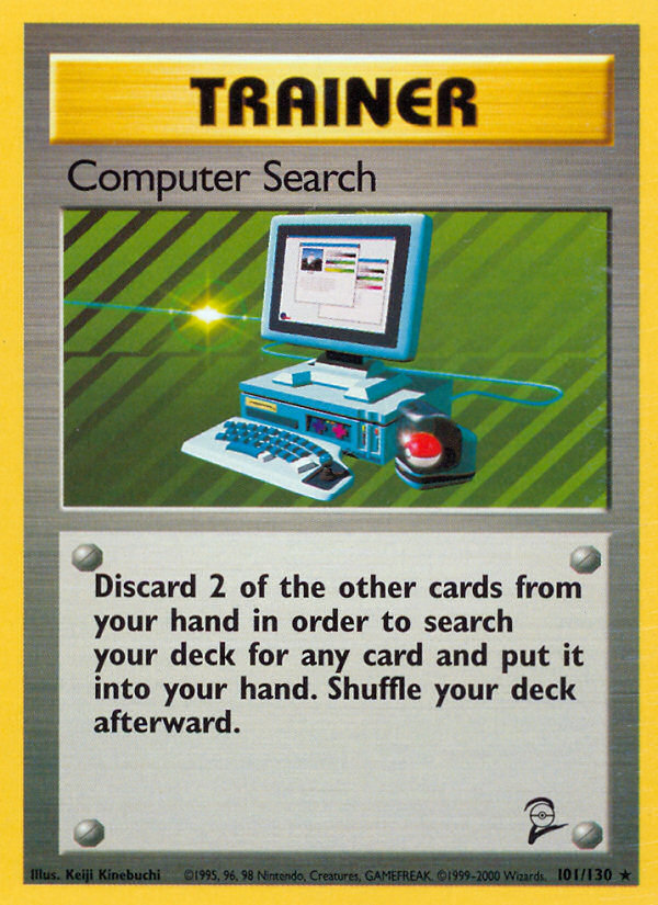 Computer Search (101/130) - Base Set 2 Pokémon Card