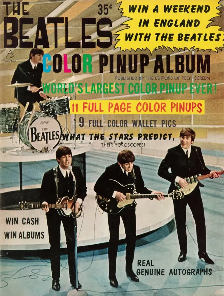 The Beatles Color Pinup Album Magazine