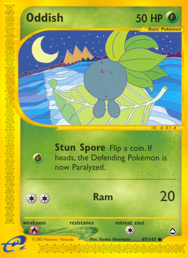 Oddish (97/147) - Aquapolis Pokémon Card