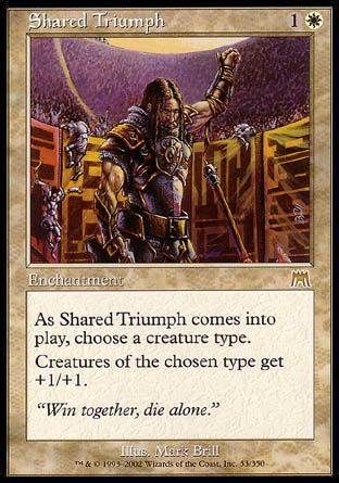 Shared Triumph (Onslaught) Trading Card