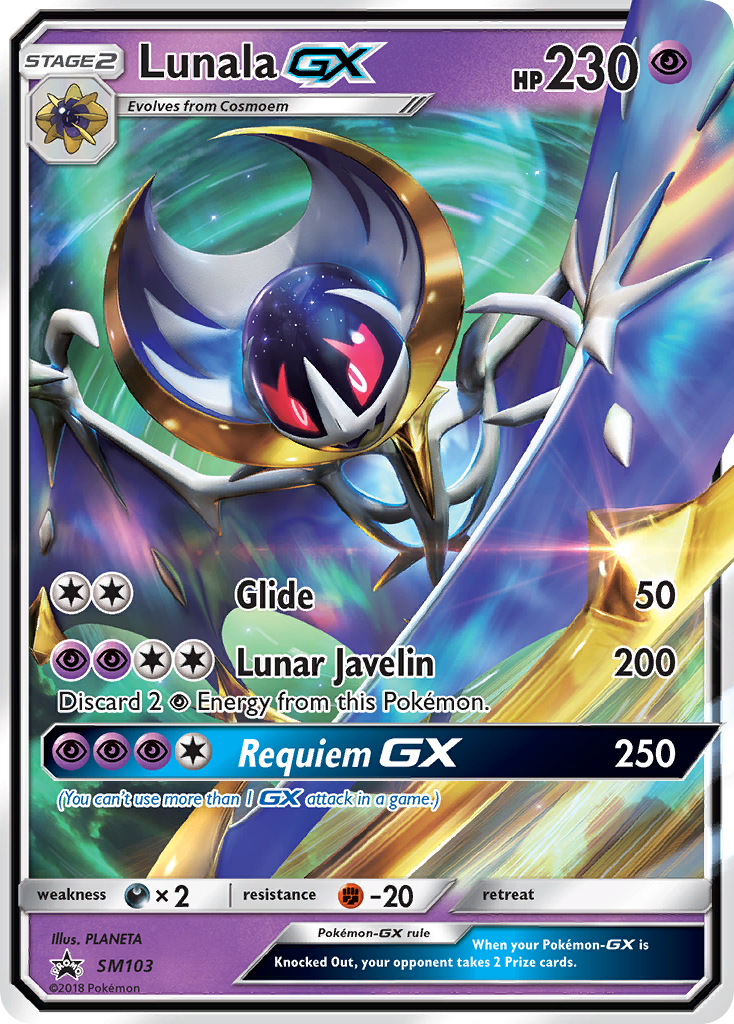 Lunala GX (SM103) - SM Black Star Promos Pokémon Card