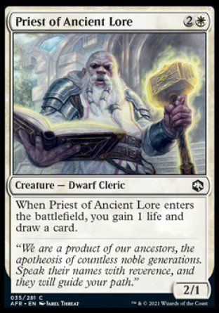 Priest of Ancient Lore (Dungeons & Dragons: Adventures in the Forgotten Realms) Trading Card