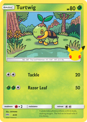 Turtwig (4/25) - McDonald's Collection 2021