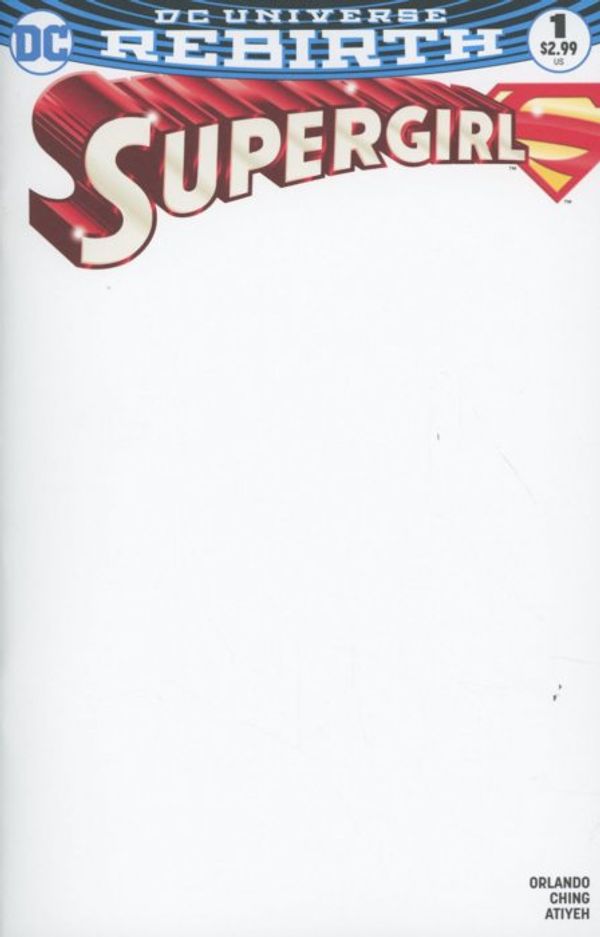 Supergirl #1 (Blank Variant Cover)