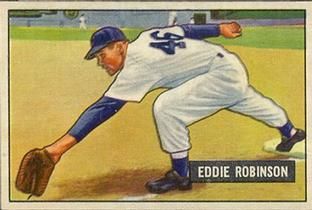 Eddie Robinson 1951 Bowman #88 Sports Card