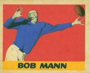 Bob Mann 1949 Leaf #17 Sports Card