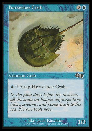 Horseshoe Crab (Urza's Saga) Trading Card