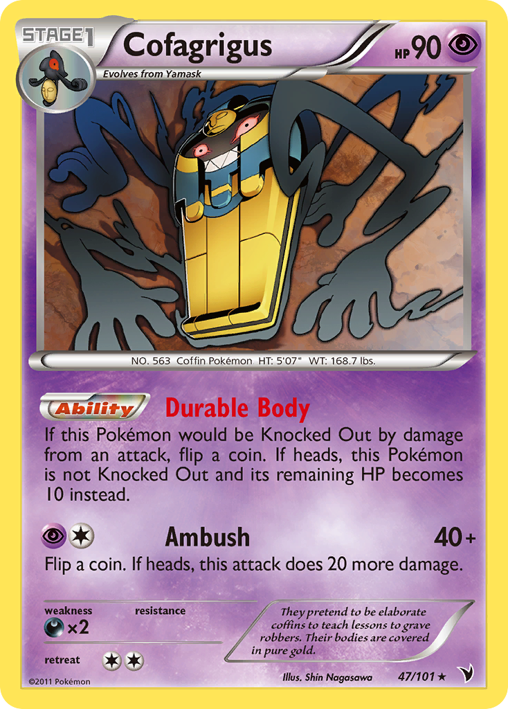 Cofagrigus (47/101) - Noble Victories Pokémon Card