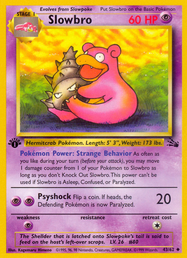 Slowpoke Pokémon Card