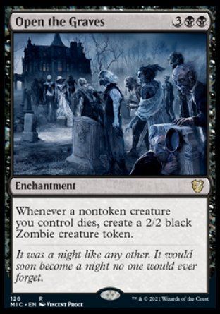 Open the Graves (Innistrad Midnight Hunt Commander Decks) Trading Card