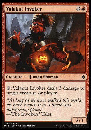 Valakut Invoker (Battle for Zendikar) Trading Card