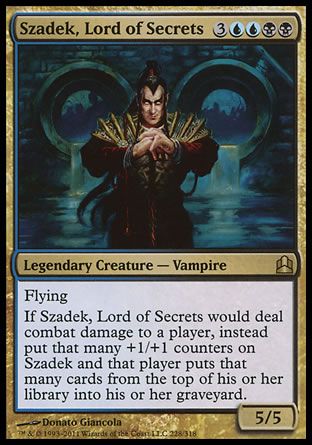 Szadek, Lord of Secrets (MTG Commander) Trading Card