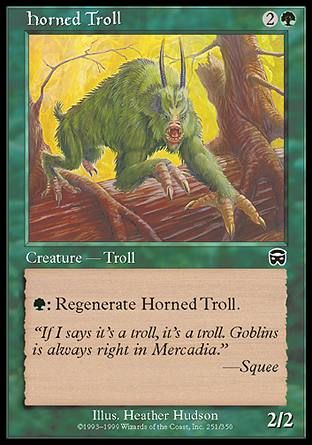 Horned Troll (Mercadian Masques) Trading Card