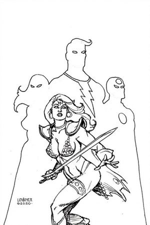 Red Sonja: The Superpowers #1 (40 Copy Linsner B&w Virgin I)
