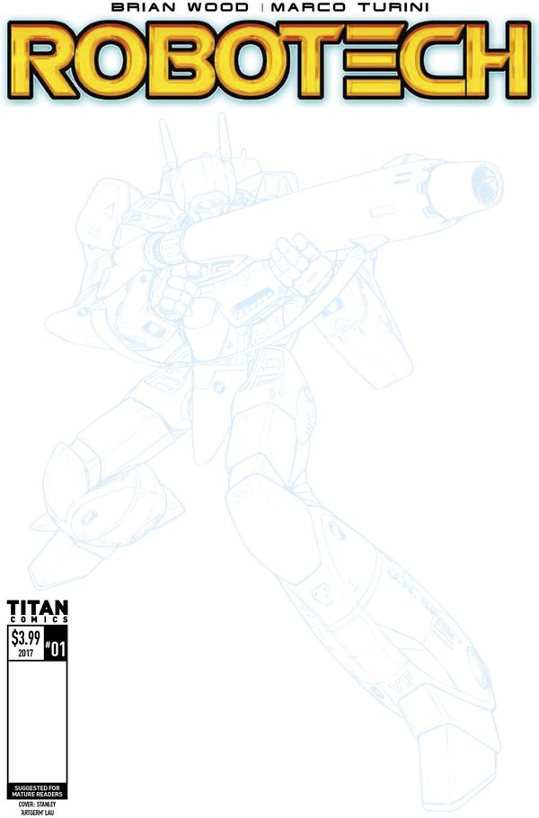Robotech #1 (Blank Sketch Variant)