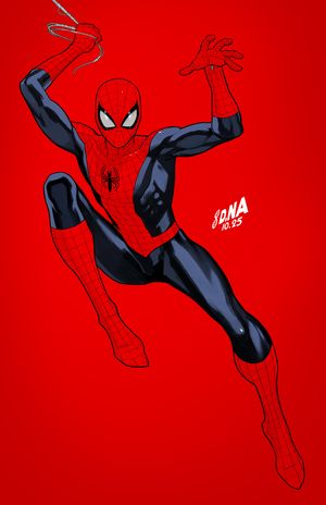 Amazing Spider-Man #21 (David Nakayama Color Block Red Virgin Variant)