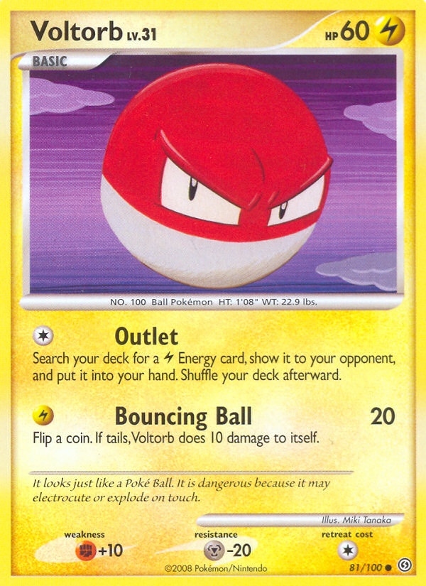 Voltorb (81/100) - Stormfront Pokémon Card