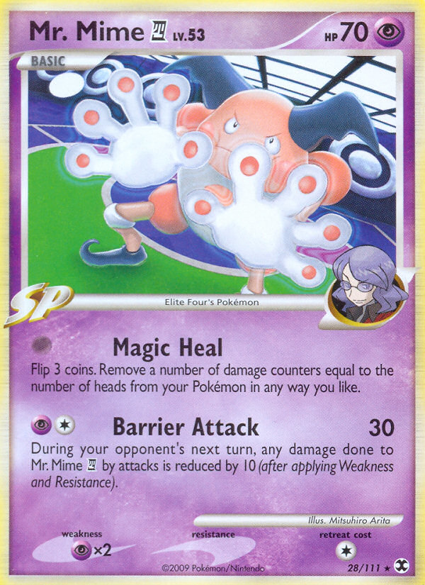 Mr. Mime E4 (28/111) - Rising Rivals Pokémon Card