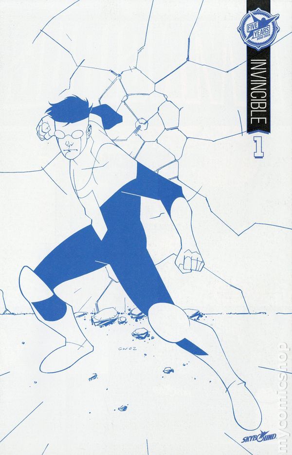 Invincible #1 (5th Anniversary Blue Line Sketch Variant)